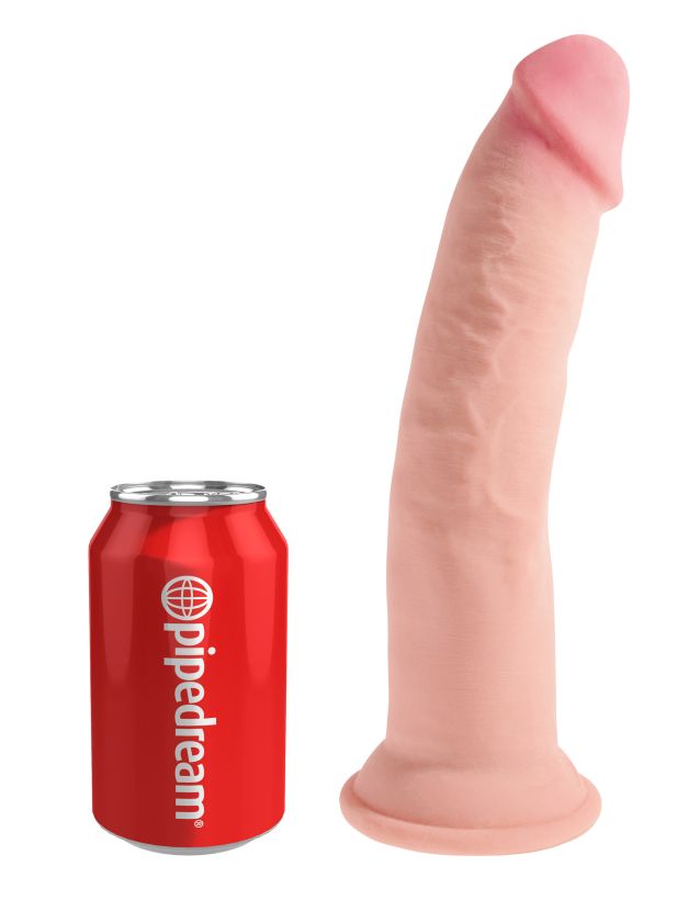 Фаллоимитатор на присоске King Cock Plus 9 Triple Density Cock - Flesh Pipedream, длина 26.70 см, диаметр 5.30 см