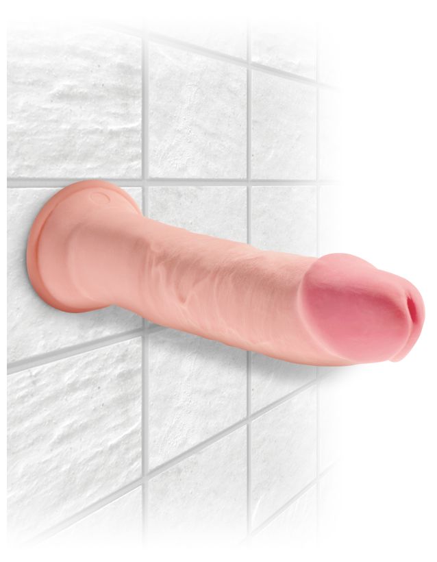 Фаллоимитатор на присоске King Cock Plus 9 Triple Density Cock - Flesh Pipedream, длина 26.70 см, диаметр 5.30 см
