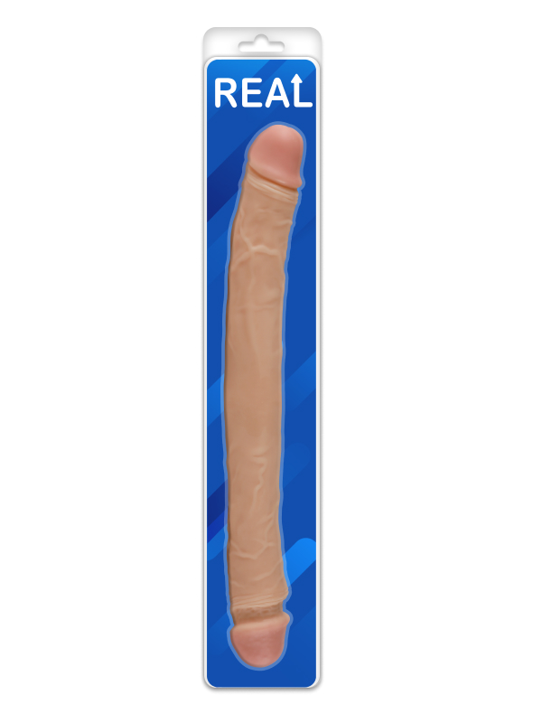 Двусторонний фаллоимитатор REAL Длина: 39 см.