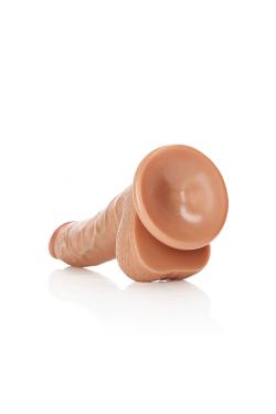 Фалоимитатор Curved Realistic Dildo Balls Suction Cup - 7''/ 18 cm