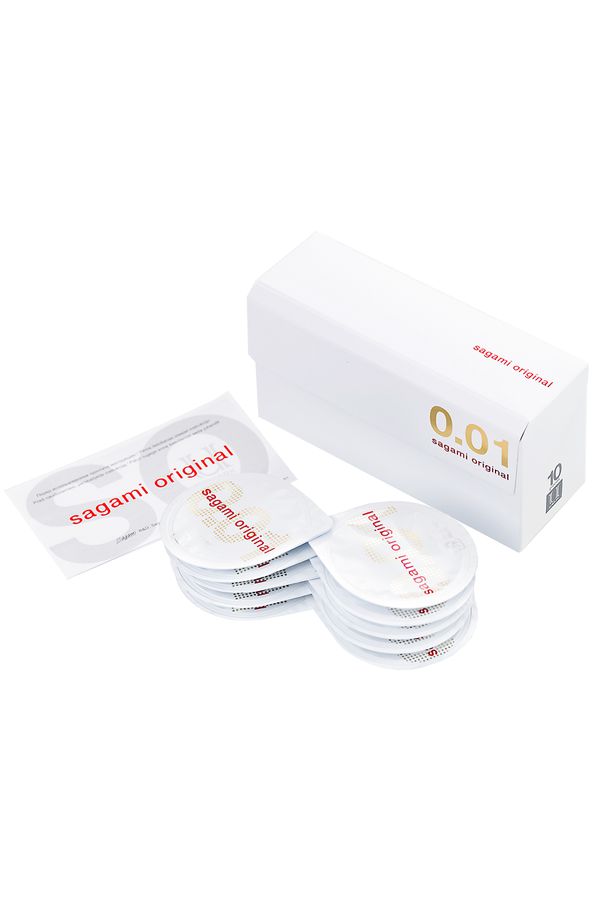 Презервативы Sagami, original 0.01, полиуретан, 17 см, 5,5 см
