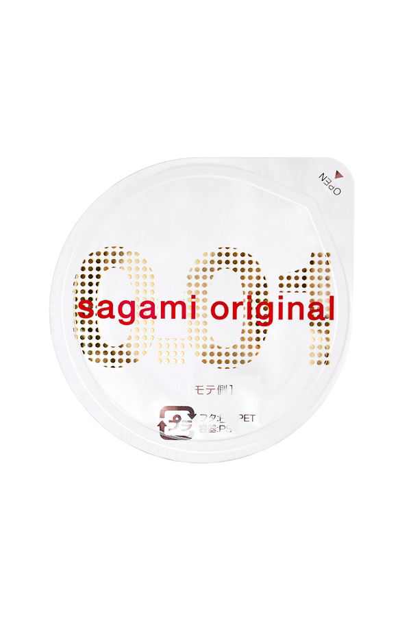 Презервативы Sagami, original 0.01, полиуретан, 17 см, 5,5 см