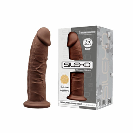 Фаллоимитатор SILEXD Model 2, коричневый, 7'5" Длина 19,2 см Диаметр 4,7 см