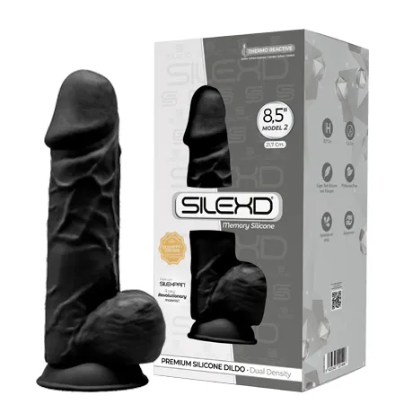 Фаллоимитатор SILEXD Model 2, черный, 8,5" Длина — 21,7 см Диаметр — 5,3 см