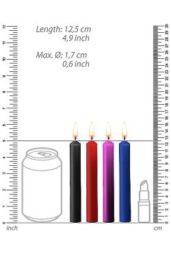 Набор разноцветных восковых BDSM-свечей Teasing Wax Candles Large