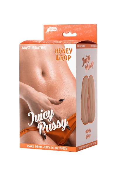 МАСТУРБАТОР РЕАЛИСТИЧНЫЙ TOYFA JUICY PUSSY HONEY DROP, ВАГИНА, TPR, ТЕЛЕСНЫЙ, 15 СМ