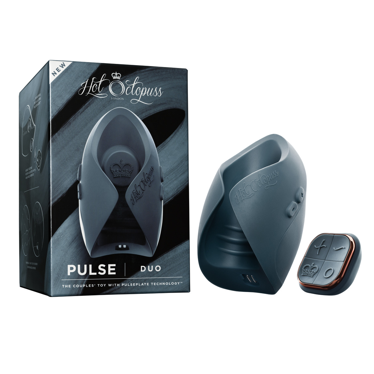 PULSE DUO 2025 Инновационный мужской вибратор с пультом ДУ Hot Octopuss, c вибрацией, длина 11.00 см, диаметр 6.10 см