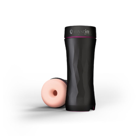 Мастурбатор Mystim OH PUSH ME Donut,TPE, телесный, 21,5 см