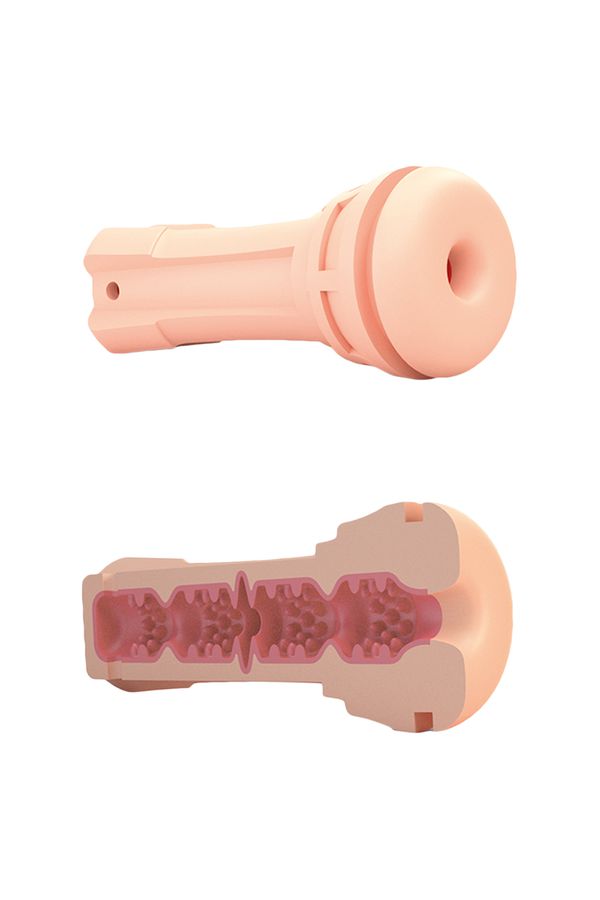 Мастурбатор Mystim OH PUSH ME Donut,TPE, телесный, 21,5 см