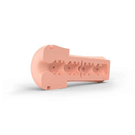 Мастурбатор Mystim OH PUSH ME Donut,TPE, телесный, 21,5 см