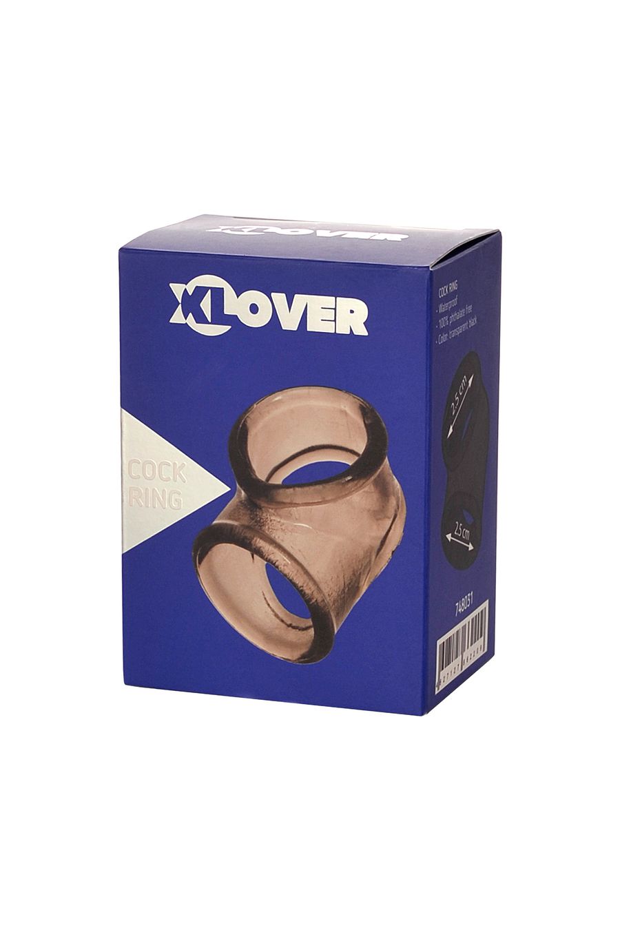 Эрекционное кольцо на пенис XLover by TOYFA, TPE, черный прозрачный, 3,5 см