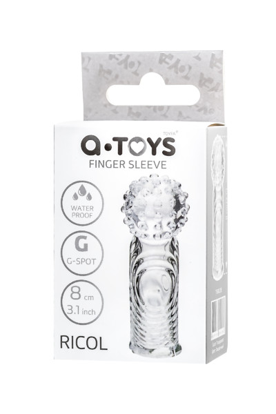 НАСАДКА НА ПАЛЕЦ A-TOYS RICOL, ТРЕ, ПРОЗРАЧНЫЙ, 8 СМ