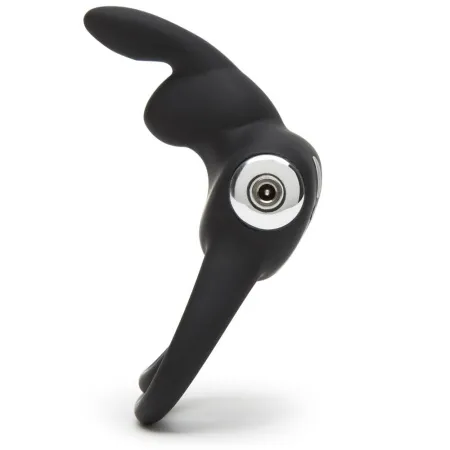 Вибронасадка с кольцом Happy Rabbit Cock Ring черная