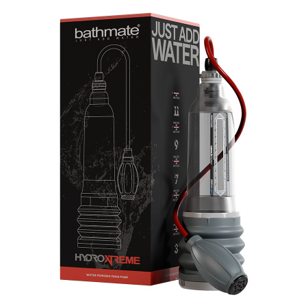 Гидропомпа Bathmate HydroXtreme9 crystal прозрачная для мужчин с размером 18-23 см