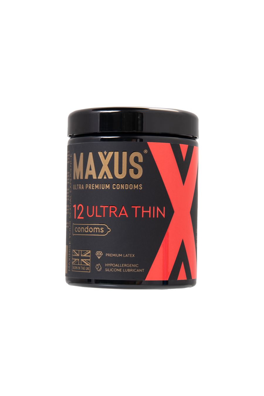 Презервативы MAXUS Ultra Thin №12 с железным кейсом, ультратонкие X-Edition, 12 шт