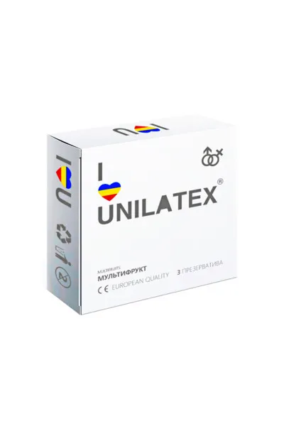 ПРЕЗЕРВАТИВЫ UNILATEX MULTIFRUTIS №3 АРОМАТИЗИРОВАННЫЕ ,ЦВЕТНЫЕ