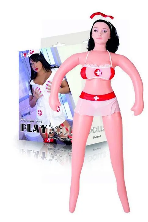 КУКЛА НАДУВНАЯ С РЕАЛИСТ.ГОЛОВОЙ МЕД. СЕСТРА TOYFA Dolls-X 117020 