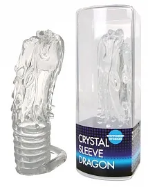 НАСАДКА ЗАКРЫТАЯ "CRYSTAL SLEEVE DRAGON" в форме дракона 