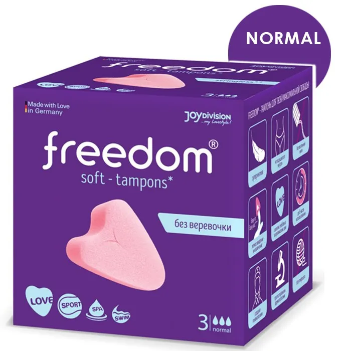 Тампоны женские гигиенические FREEDOM 3 шт normal