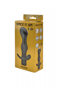 АНАЛЬНАЯ ПРОБКА С ВИБРАЦИЕЙ SPICE IT UP PASSION DARK GREY