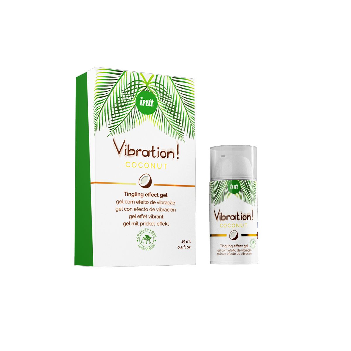 Увлажняющий гель, Vibration Coconut 15 мл Intt