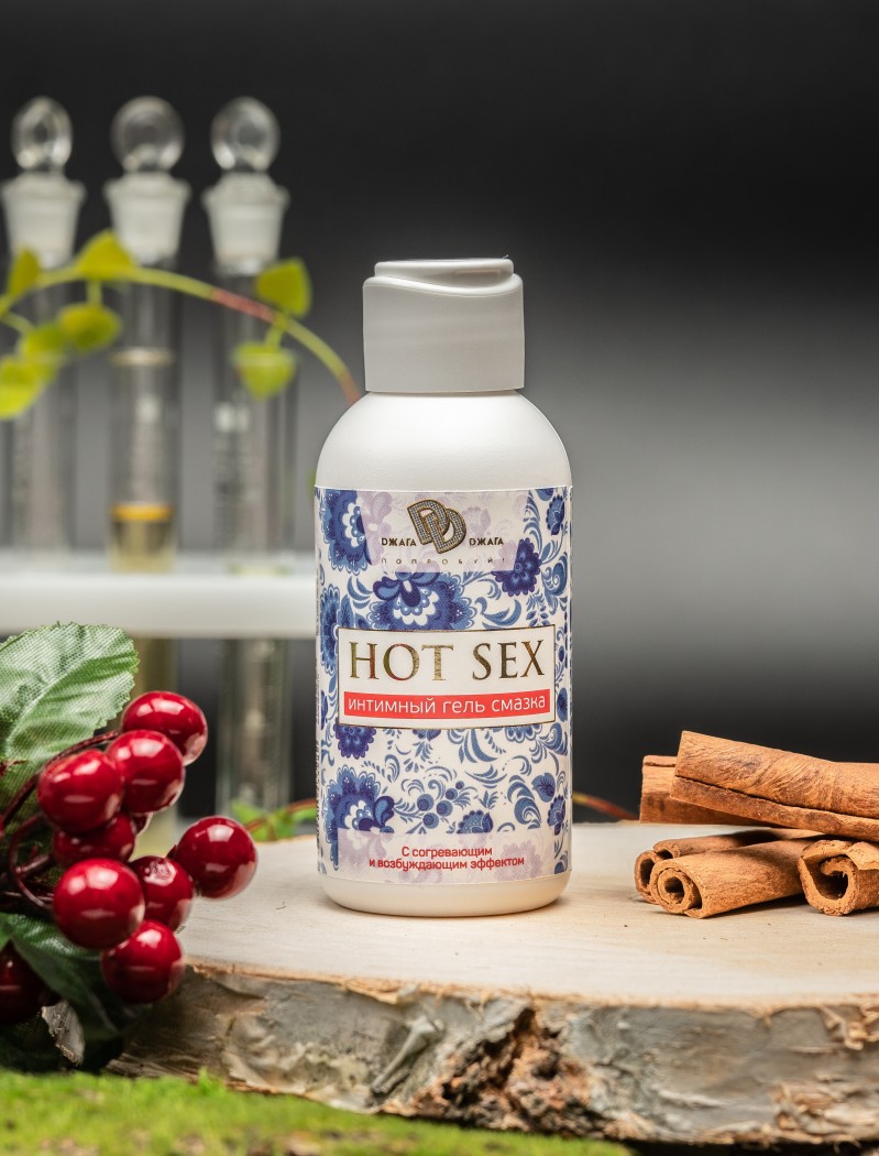 Интимный гель-смазка HOT SEX 100 мл, разогревающая (имбирь, корица)