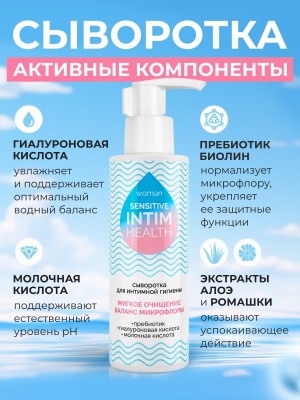 Сыворотка для интимной гигиены INTIM HEALTH SENSITIVE 150 мл.
