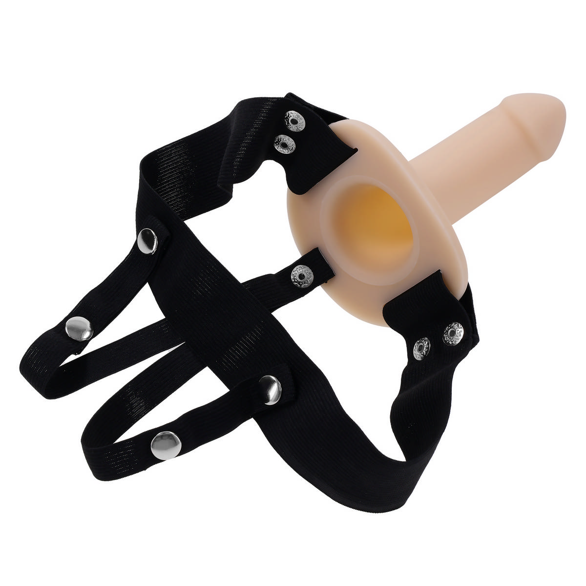 Страпон Our First Hollow Strap On Evolved, длина 16.28 см, диаметр 3.89 см
