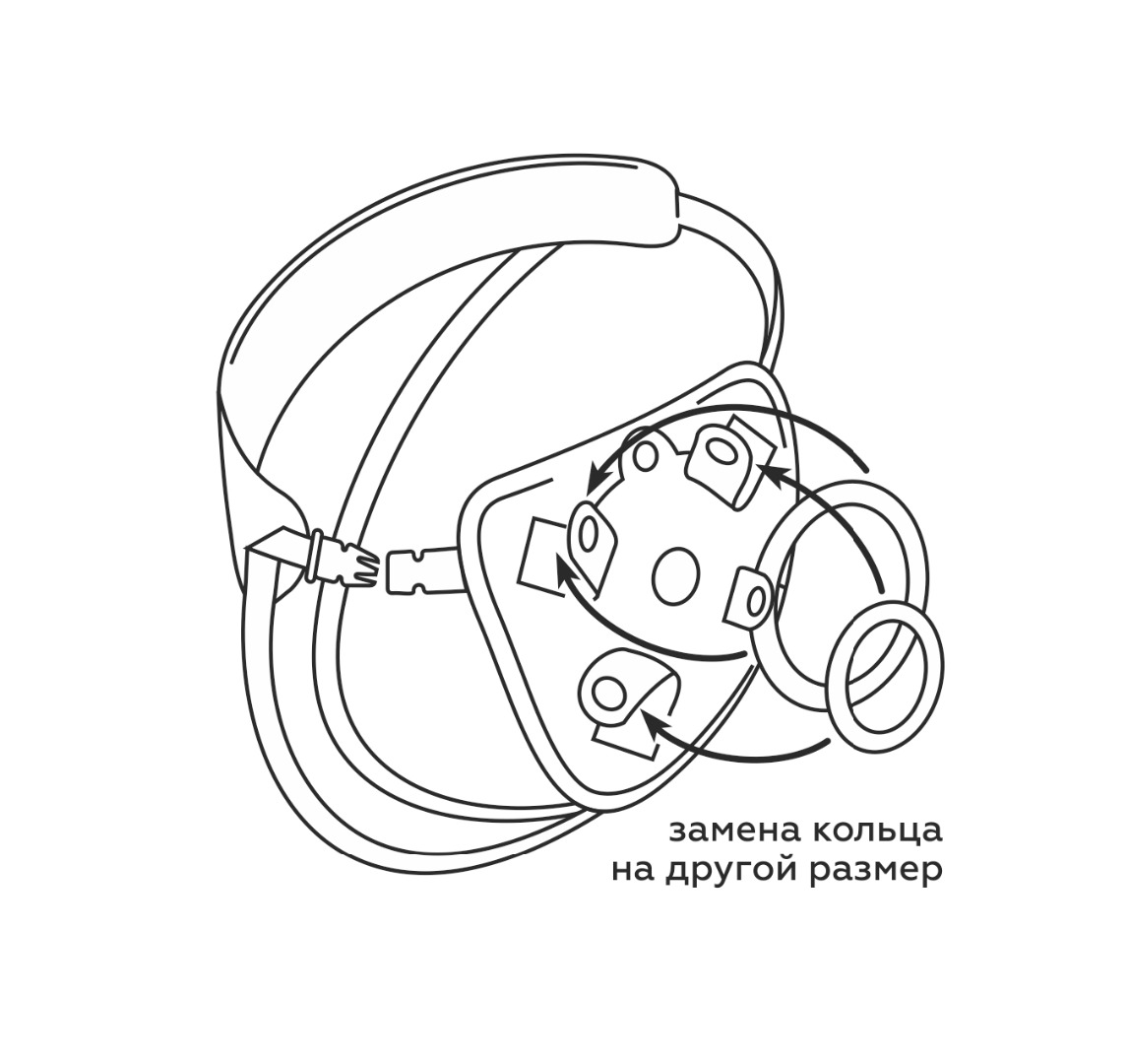 Комплект UNI strap 8 Black belt champion