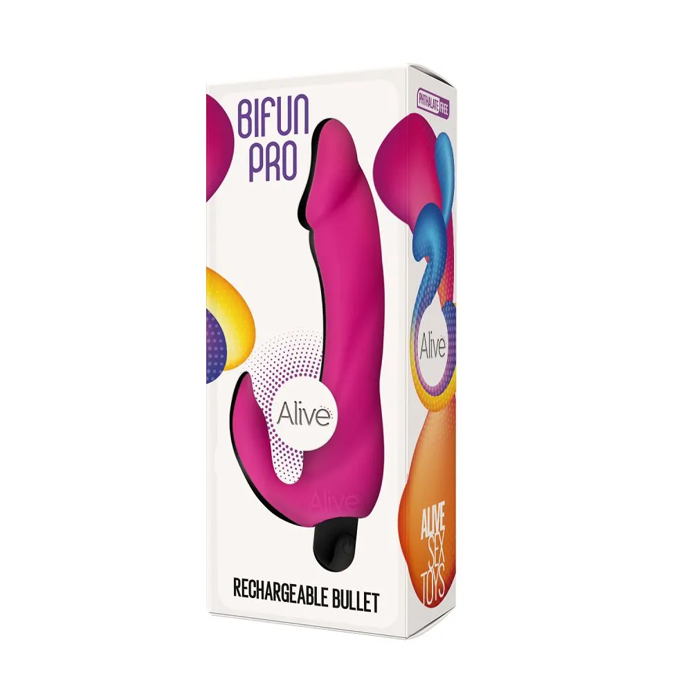 Вибростимулятор для точки G, Bifun Pro Adrien Lastic , c вибрацией, длина 14.90 см, диаметр 2.90 см