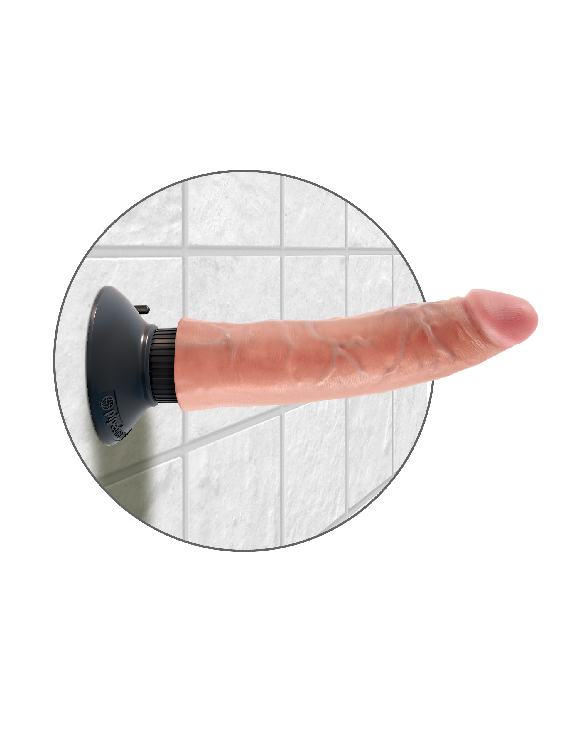 Вибромассажер реалистик на присоске 3 в 1, 7 Vibrating Cock