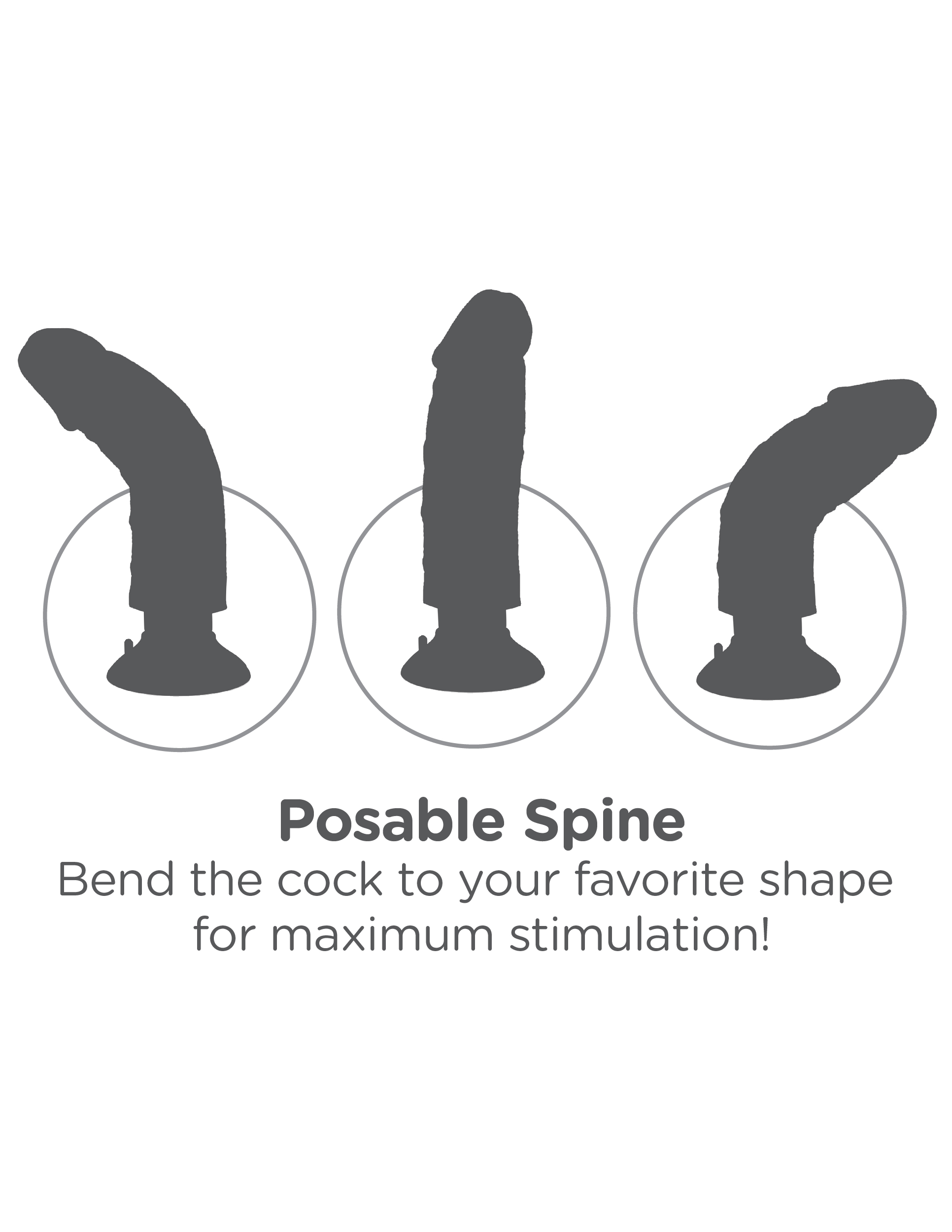 Вибромассажер реалистик на присоске 3 в 1, 7 Vibrating Cock