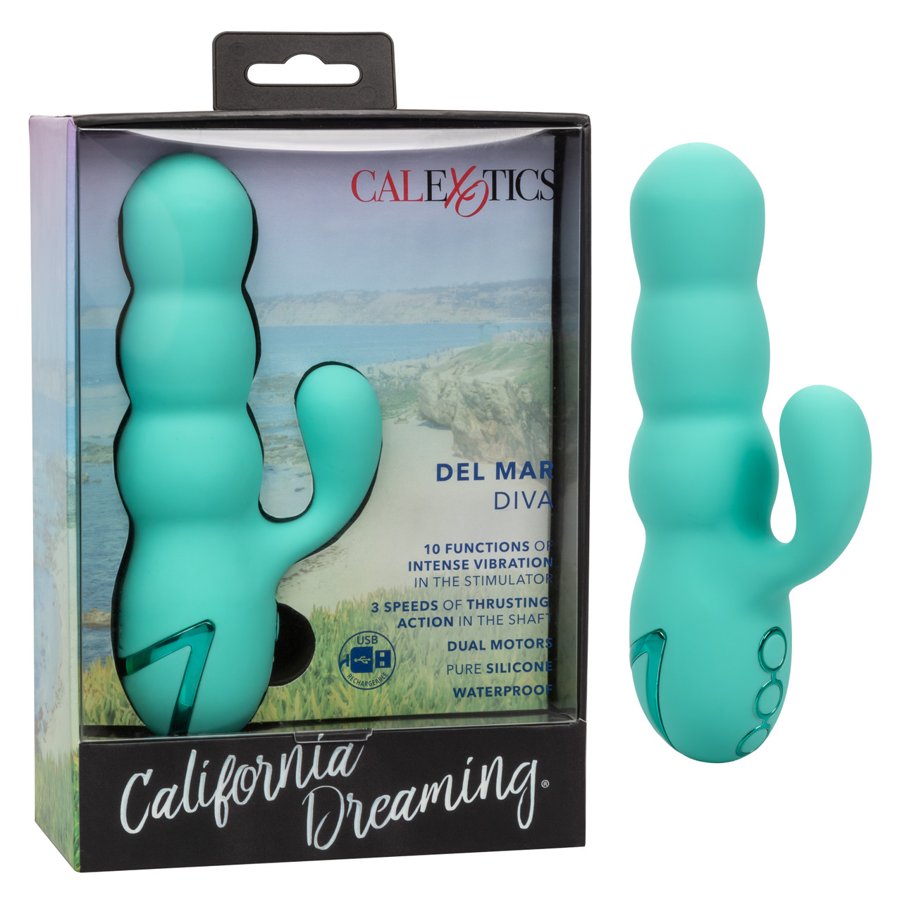 Вибратор-кролик California Dreaming Del Mar Diva  10 режимов вибрации
