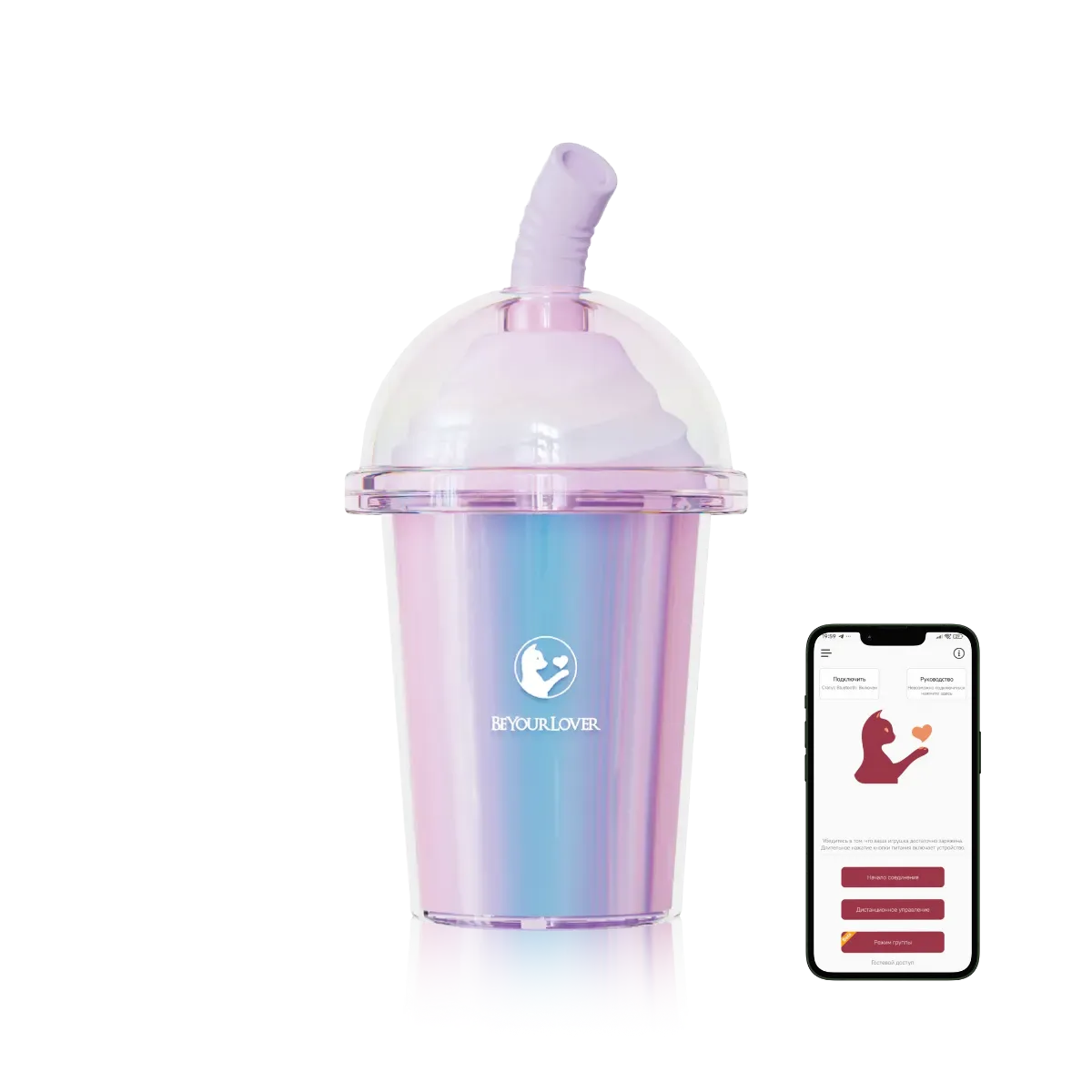 Вакуумный мини-стимулятор BeYourLover Joy Cup с подогревом