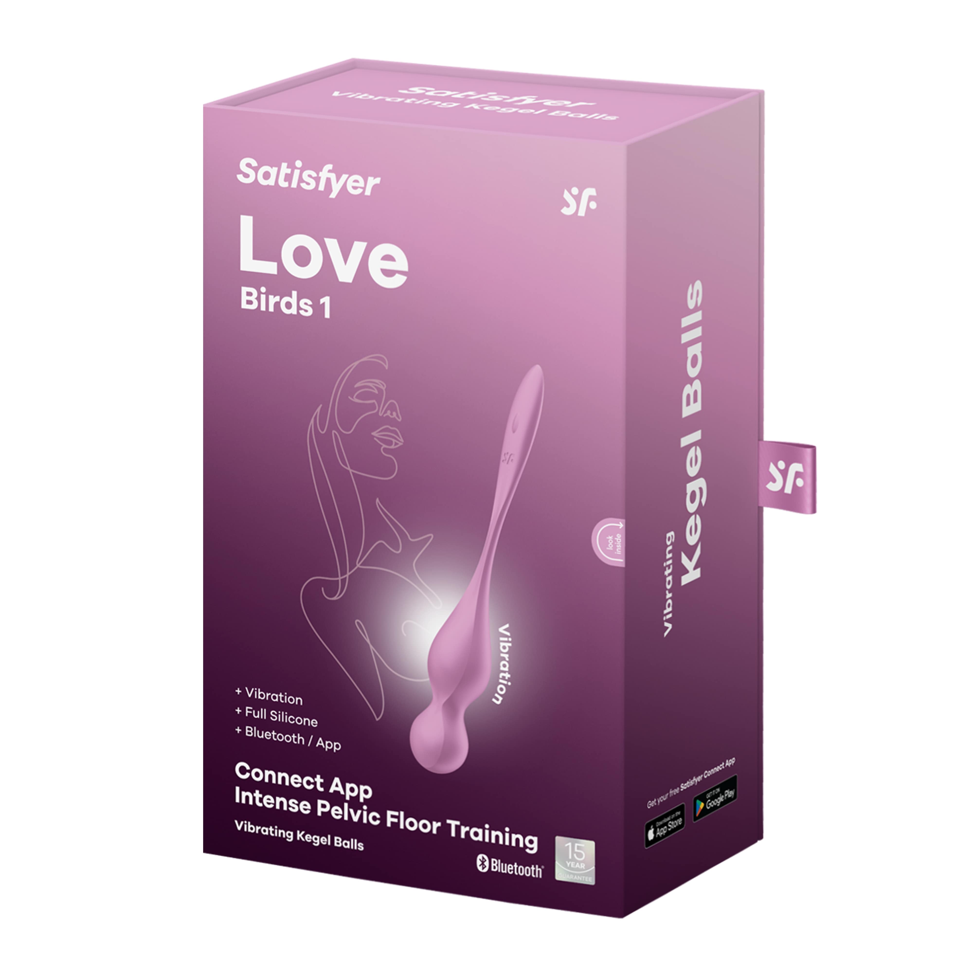 Виброшарики Love Birds 1 (pink) вибрации и приложение Satisfyer Connect