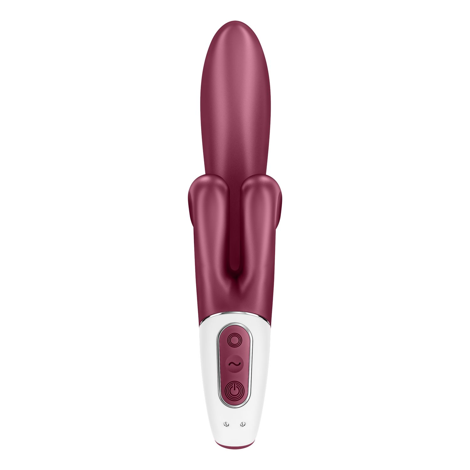 Вибромассажёр-кролик Touch me красный SATISFYER, c вибрацией, длина 22.00 см