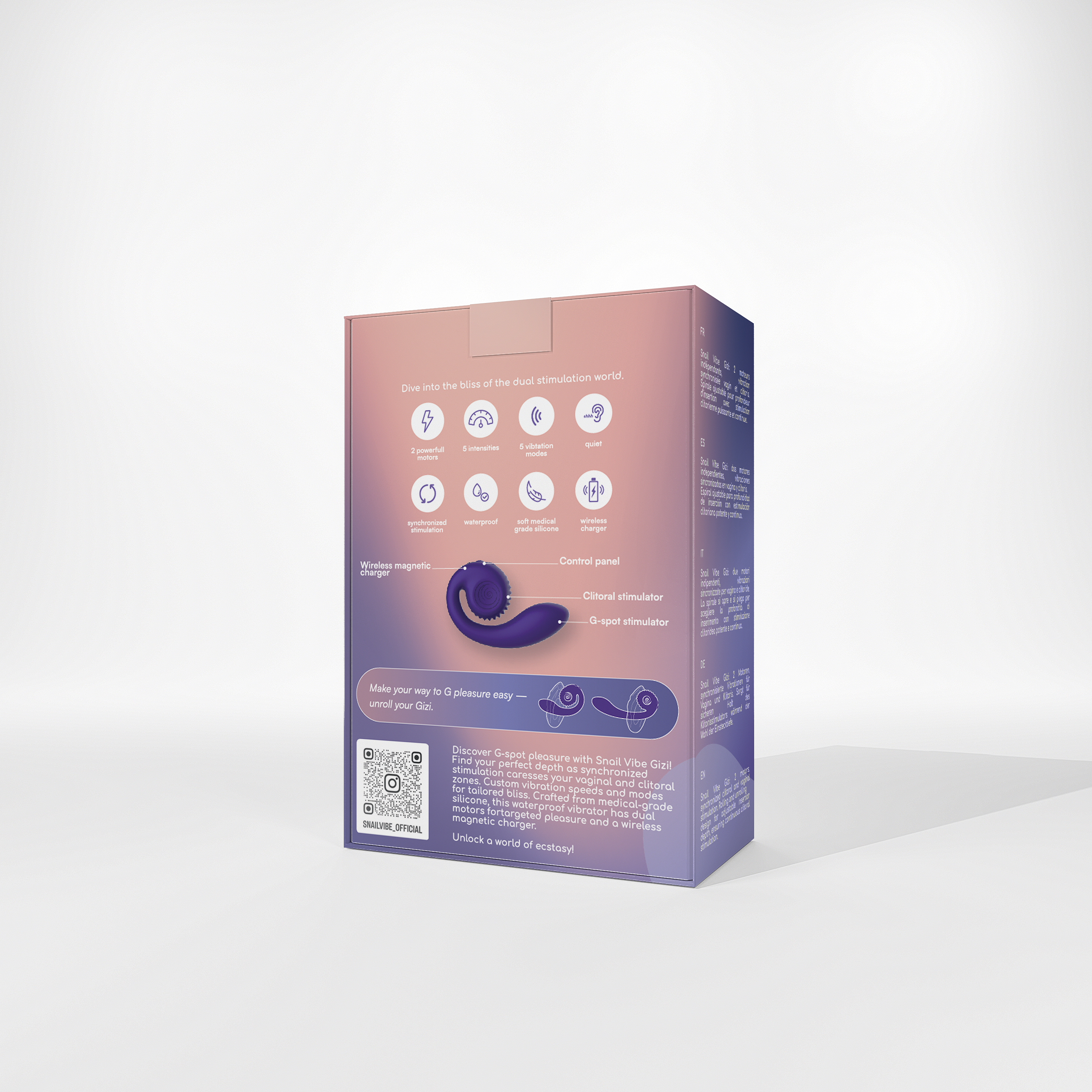 Инновационный SVibe Gizi вибратор, фиолетовый